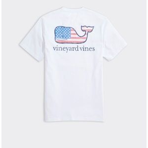 Vineyard Vines cotton pocket tee Americana theme Unisex sz S